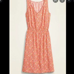 Old Navy Floral Mini Dress - Red and Yellow